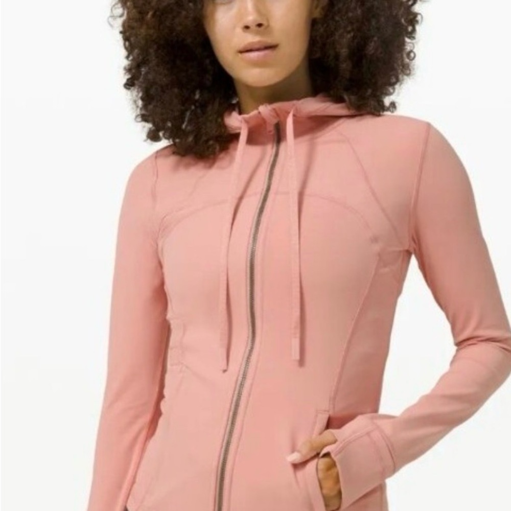 Lululemon Hooded Define Jacket Nulu Size 6 Pink Pastel - Picture 5 of 5